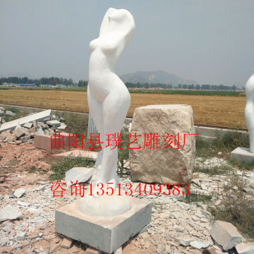 凝固的哲思 曲阳县璞艺雕刻厂抽象人物石雕如何重塑校园园林美学